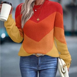 Color Block Cozy Sweater